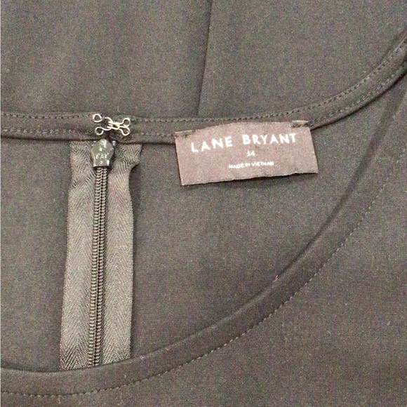 Black Lane Bryant Sleeveless Shift Dress Women’s Size 14 - Picture 7 of 7